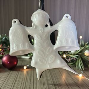 Haviland Limoges France Christmas ornament Dancing Bells 1973 Noel VTG